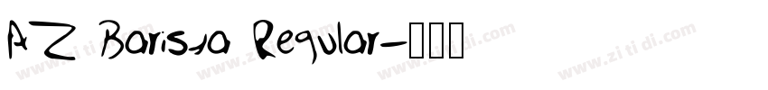 AZ Barista Regular字体转换